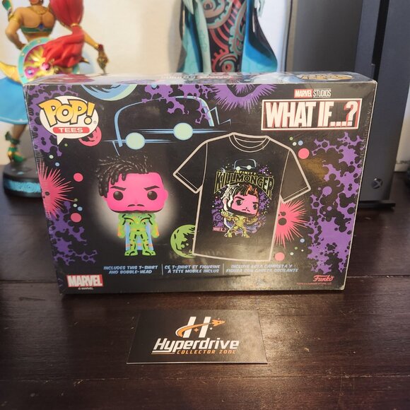 Marvel What If...? Blacklight Killmonger Funko PoP & Tee - Size XL - Picture 2 of 3